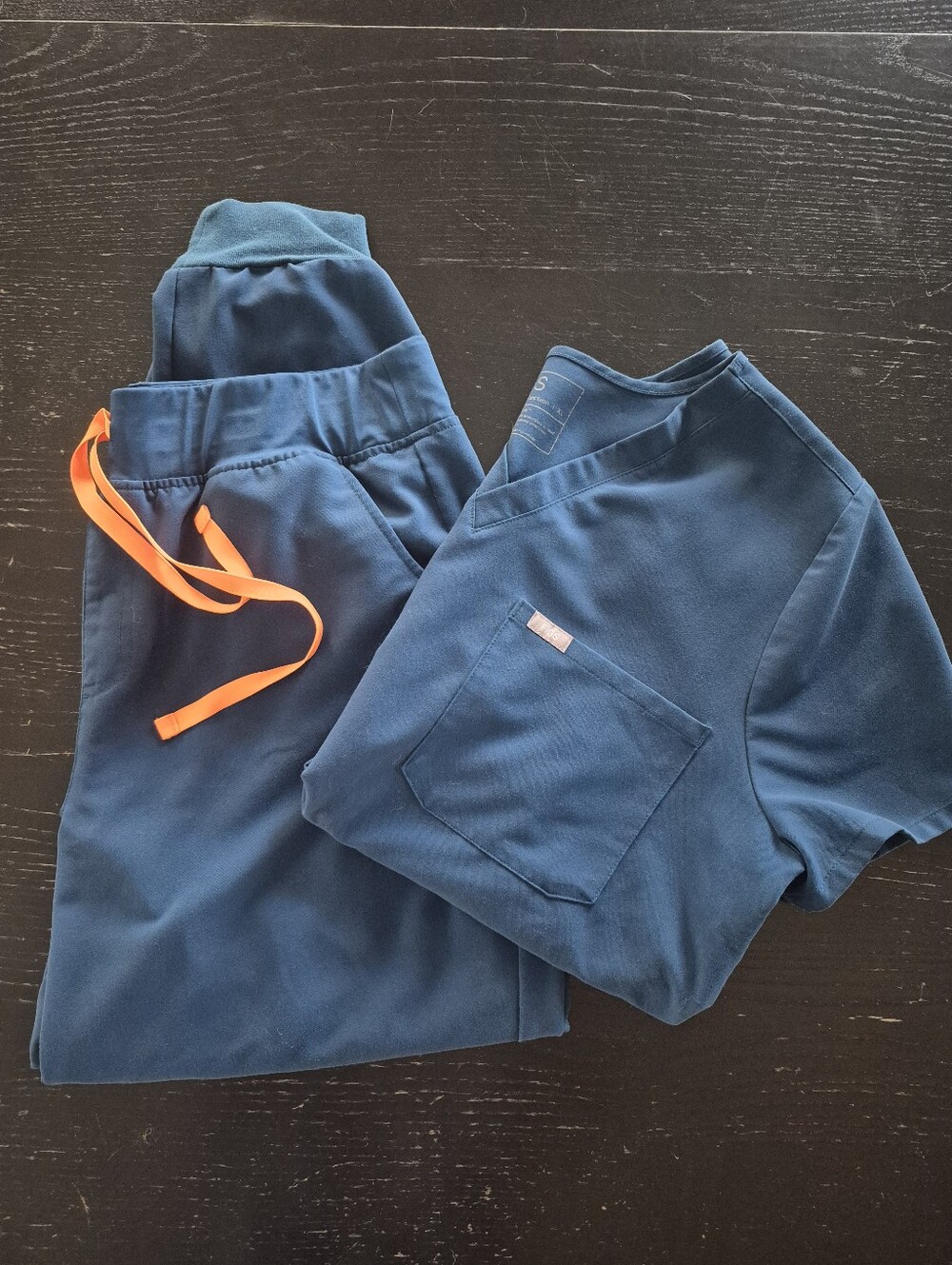 FIGS Scrub Set In Deep Reef XL